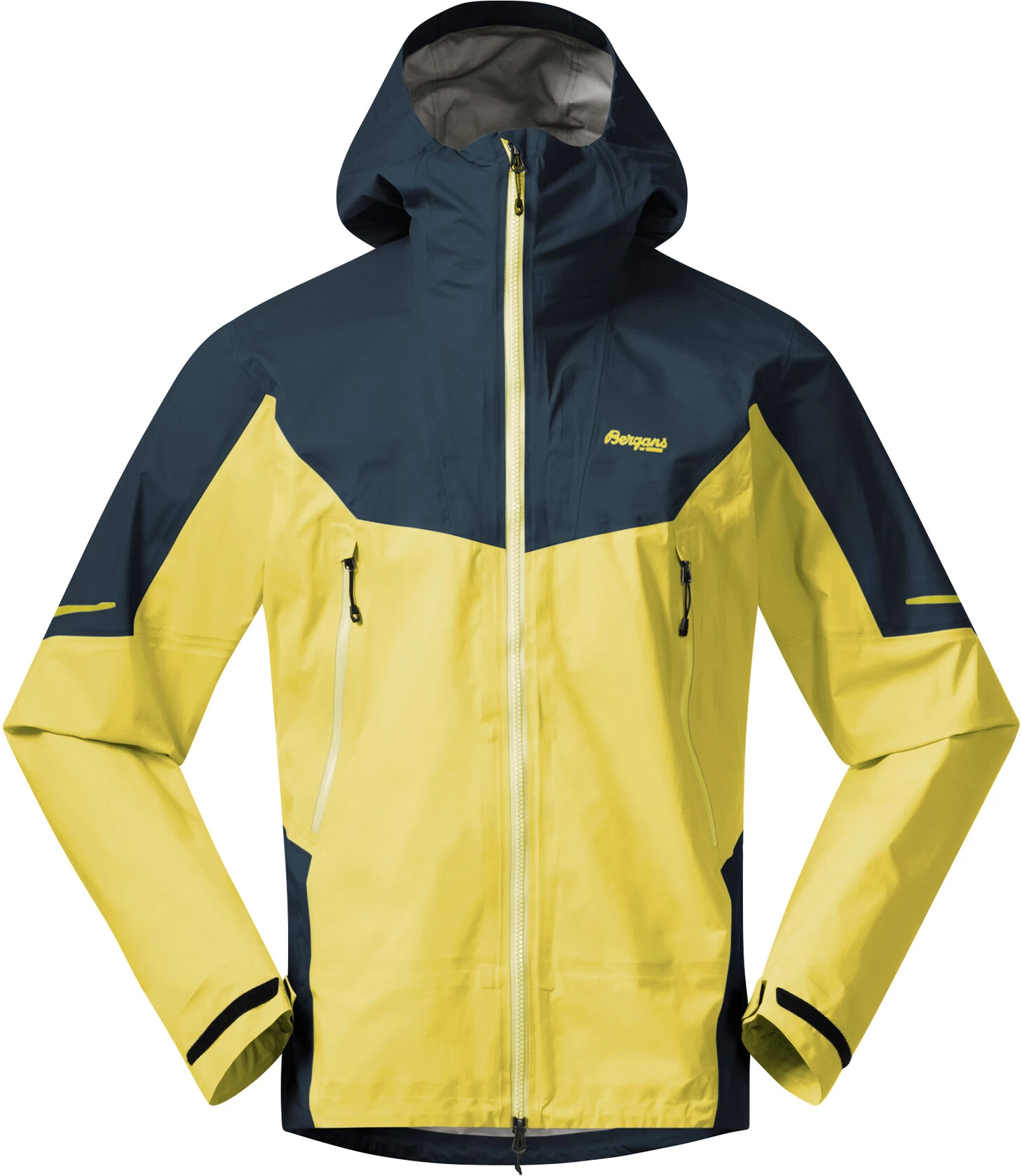 Bergans Senja 3-Layer Jacket Men, Geel/blauw 3 Bergans Senja 3-Layer Jacket Men, Geel/blauw