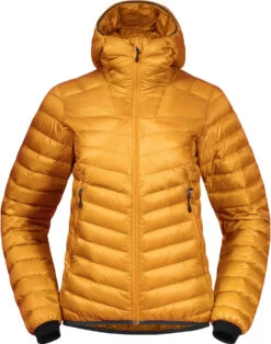 Bergans Senja Dons Lichte Jas Met Kap Dames, Goud