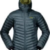 Bergans Senja Licht Donsjack Met Capuchon Heren, Blauw -Winter Mode Winkel bergans senja light hooded down jacket men orion blue green oasis 1