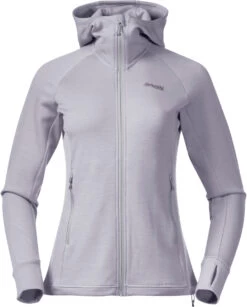 Bergans Ulstein Wollen Jas Met Capuchon Dames, Grijs