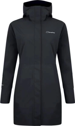 Berghaus Omeara Long Shell Jas Dames, Zwart