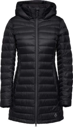 Black Diamond Access Full Length Dons Parka Dames, Zwart