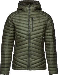 Black Diamond Approach Dons Capuchon Jas Heren, Olijf