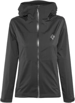 Black Diamond Stormline Stretch Regenjas Dames, Zwart