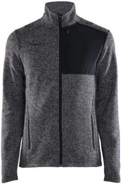 Craft ADV Explr Heavy Fleece Jas Heren, Grijs/zwart