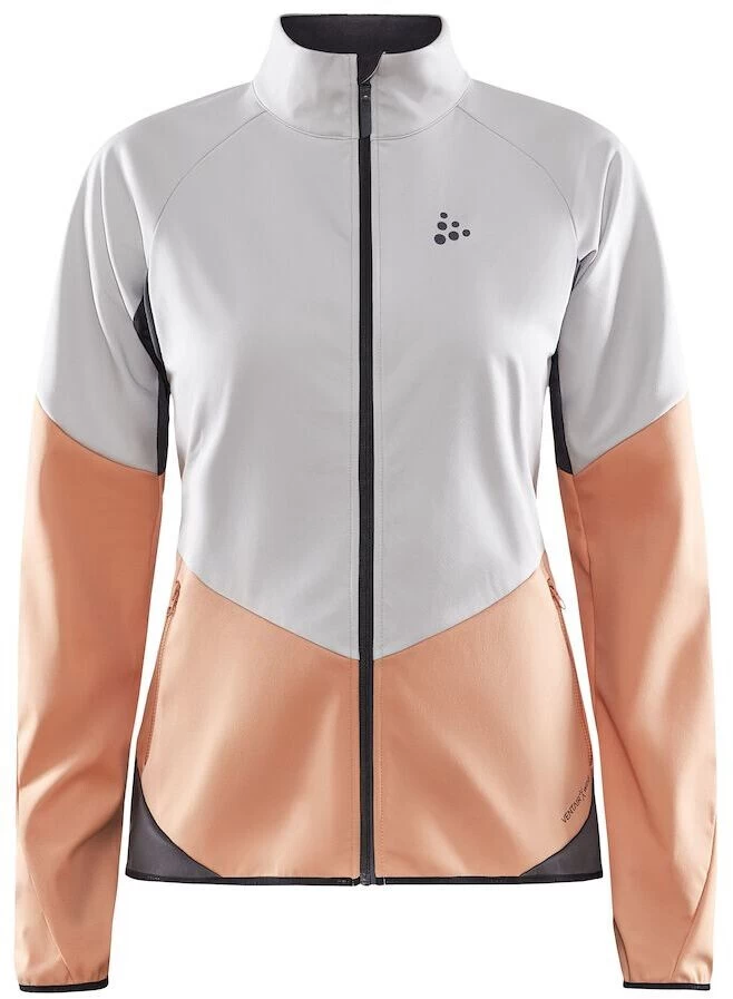 Craft Core Glide Jas Dames, Wit/oranje 3 Craft Core Glide Jas Dames, Wit/oranje