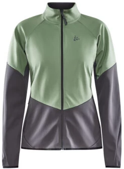 Craft Core Glide Jas Dames, Groen/grijs
