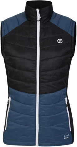 Dare 2b Culmination Wool Vest Women, Zwart/petrol