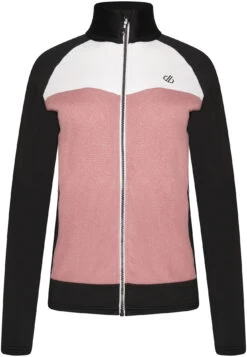 Dare 2b Elation II Core Stretch Jas Dames, Roze/zwart