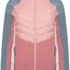 Dare 2b Surmount II Hybride Jas Dames, Blauw/roze 1 Dare 2b Surmount II Hybride Jas Dames, Blauw/roze -Winter Mode Winkel dare 2b surmount ii hybrid jacket women powder pink mesa rose blue stone 1