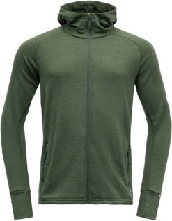 Devold Nibba Capuchon Jas Heren, Olijf