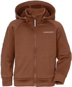 DIDRIKSONS Corin 6 Jas Met Rits Kinderen, Bruin