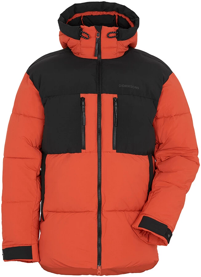 DIDRIKSONS Hilmer 2 Jas Heren, Oranje/zwart 3 DIDRIKSONS Hilmer 2 Jas Heren, Oranje/zwart