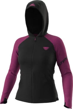 Dynafit 24/7 Polartec Zip Hoody Dames, Zwart/violet