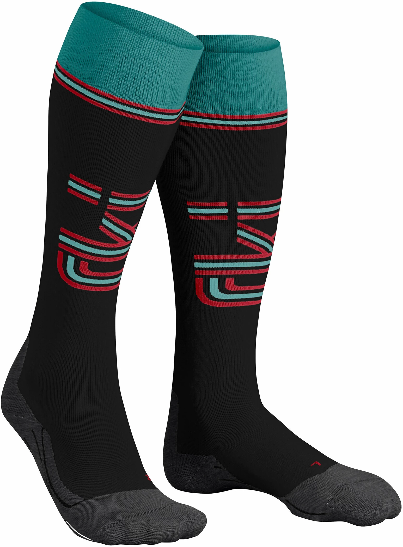 Falke SK4 Skisokken Dames, Zwart