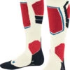 Falke SK4 Skisokken Kinderen, Wit/rood -Winter Mode Winkel falke sk4 skiing socks kids off white 1