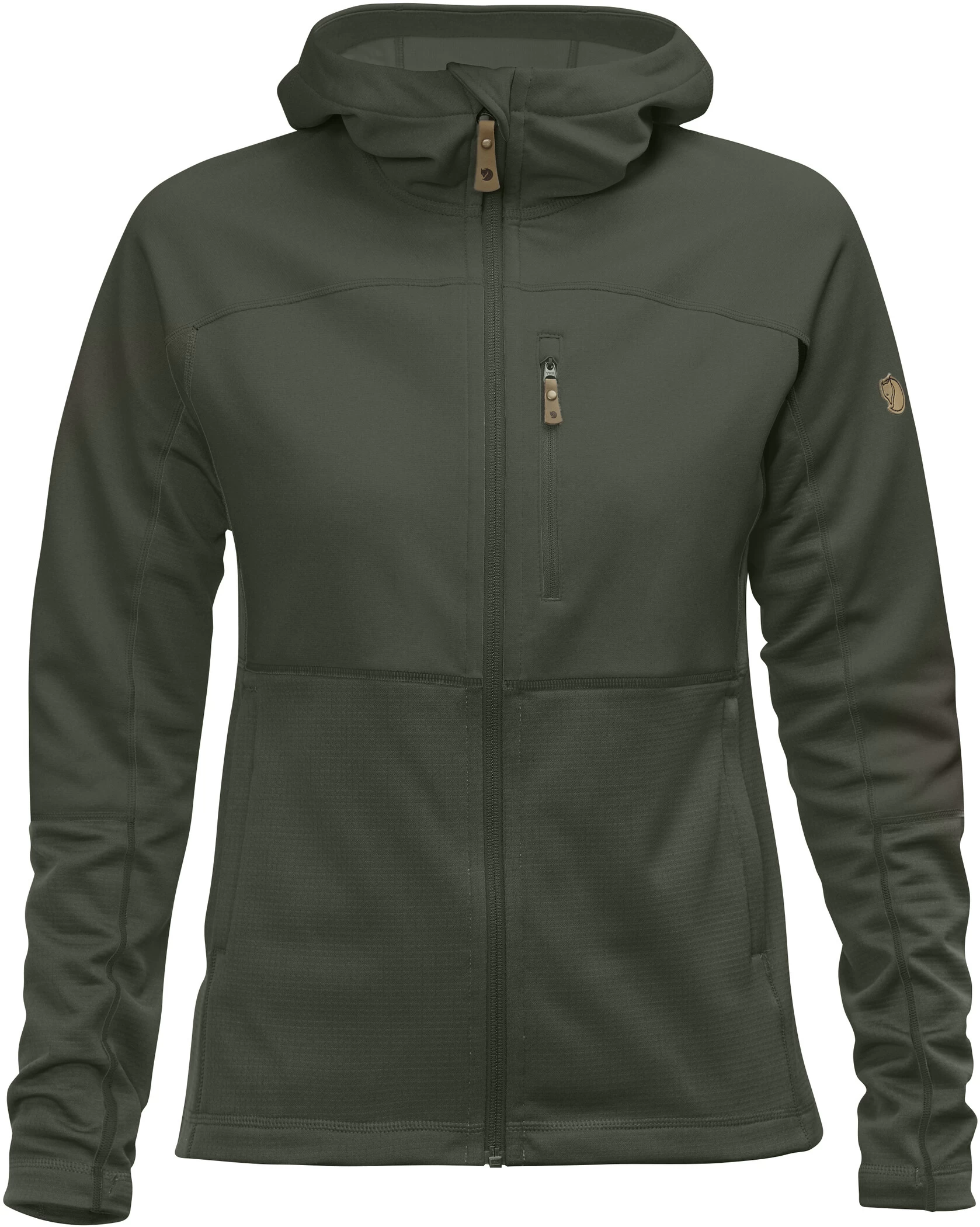 Fjällräven Fjällräven Abisko Trail Fleece Jas Dames, Groen 3 Fjällräven Fjällräven Abisko Trail Fleece Jas Dames, Groen