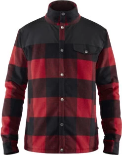 Fjällräven Fjällräven Canada Wollen Gevoerde Jas Heren, Zwart/rood