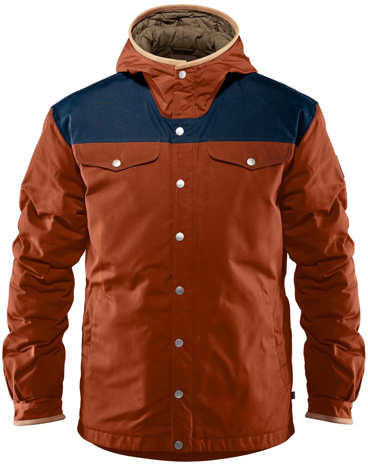 Fjällräven Fjällräven Greenland No. 1 Donsjas Heren, Oranje/blauw 3 Fjällräven Fjällräven Greenland No. 1 Donsjas Heren, Oranje/blauw