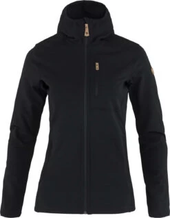 Fjällräven Fjällräven Keb Fleece Hoodie Dames, Zwart