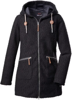 G.I.G.A. DX By Killtec GW 55 Gebreide Fleece Parka Dames, Zwart