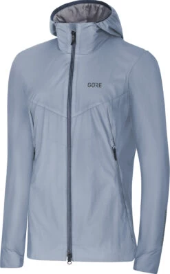 GOREWEAR H5 Windstopper Geïsoleerde Capuchon Jas Dames, Blauw