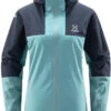 Haglöfs L.I.M Alpha Kap Dames, Turquoise/blauw 1 Haglöfs L.I.M Alpha Kap Dames, Turquoise/blauw -Winter Mode Winkel hagloefs lim alpha hood women frost blue tarn blue 1