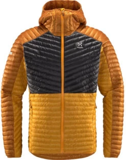 Haglöfs L.I.M Mimic Hooded Jacket Heren, Geel/grijs