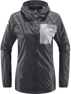 Haglöfs L.I.M Shield Hooded Jacket Women, Grijs