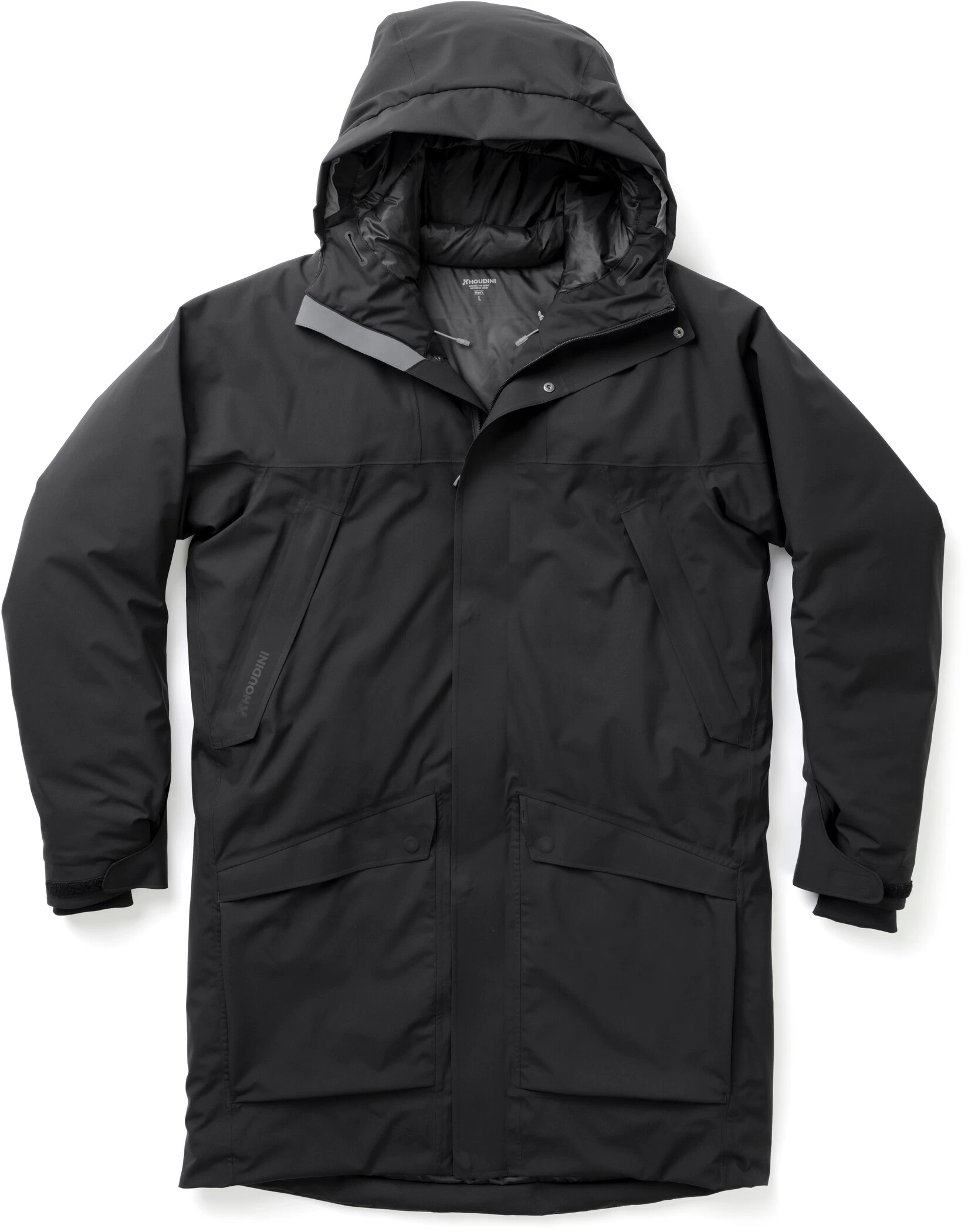 Houdini Fall In Parka Heren, Zwart 3 Houdini Fall In Parka Heren, Zwart