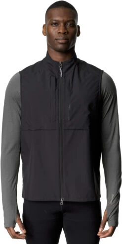Houdini Pace Hybride Vest Heren, Zwart