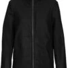 Icebreaker Felted Merino Hooded Jacket Dames, Zwart -Winter Mode Winkel icebreaker felted merino hooded jacket women black 1