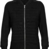Icebreaker ICL ZoneKnit Geïsoleerde Gebreide Bomber Dames, Zwart -Winter Mode Winkel icebreaker icl zoneknit insulated knit bomber women black 1