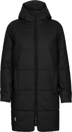 Icebreaker MerinoLoft Collingwood II 3Q Hooded Jacket Dames, Zwart