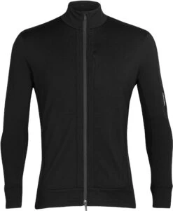 Icebreaker Quantum III LS Zip Jacket Heren, Zwart