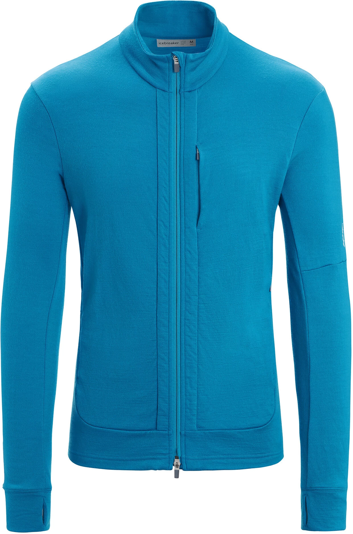 Icebreaker Quantum III LS Zip Jacket Heren, Blauw 3 Icebreaker Quantum III LS Zip Jacket Heren, Blauw