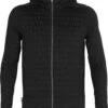 Icebreaker ZoneKnit LS Zip Hood Heren, Zwart -Winter Mode Winkel icebreaker zoneknit ls zip hood men black 1