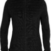 Icebreaker ZoneKnit LS Zip Hood Women, Zwart