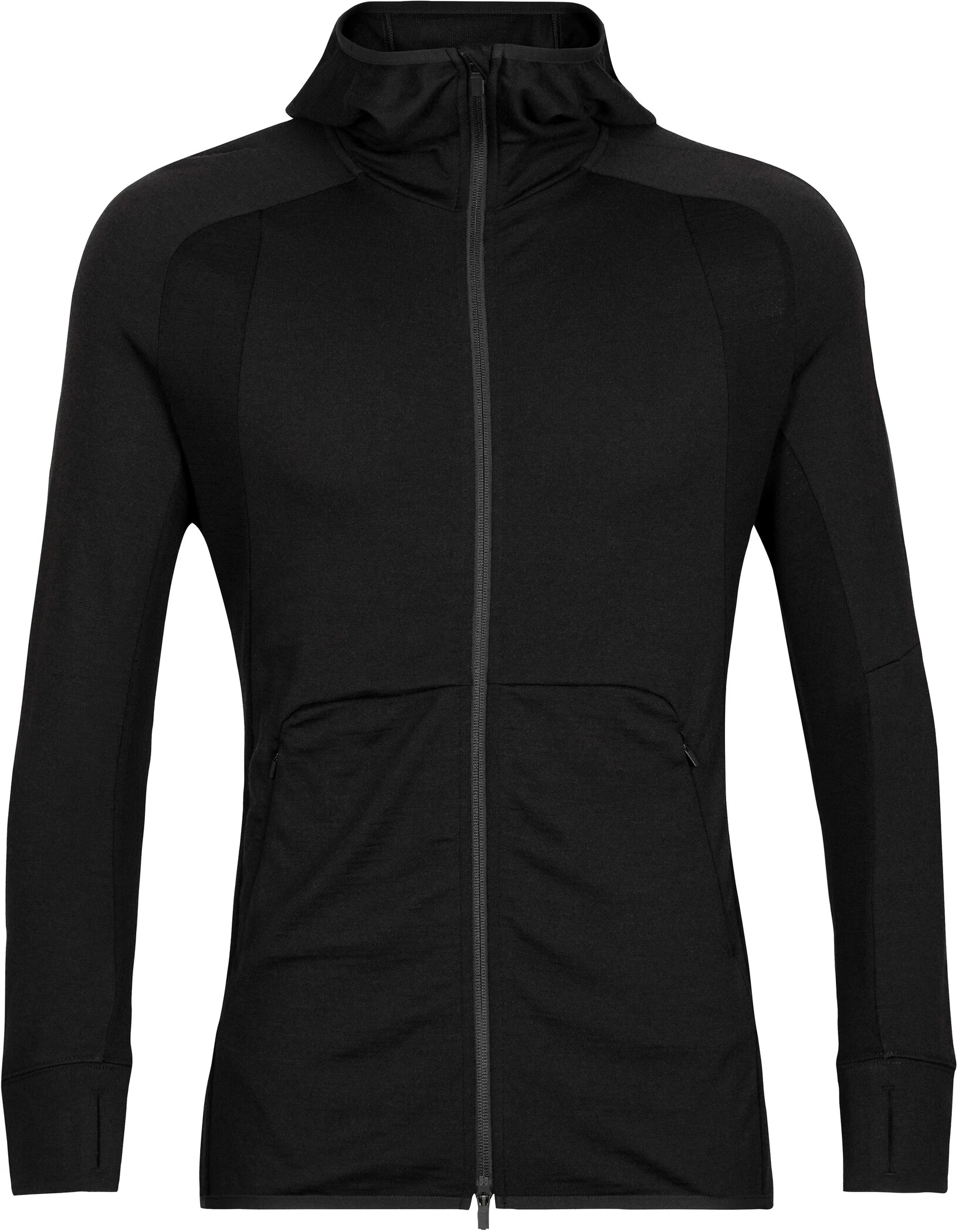 Icebreaker ZoneKnit LS Zip Hoodie Heren, Zwart 3 Icebreaker ZoneKnit LS Zip Hoodie Heren, Zwart