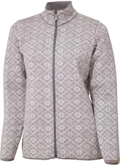Ivanhoe Of Sweden Freya Jas Met Rits Dames, Grijs/wit