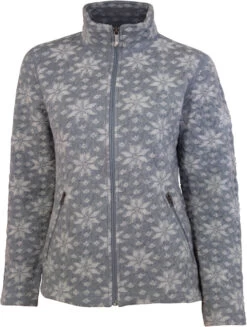 Ivanhoe Of Sweden Nanne Jas Met Volledige Rits Dames, Grijs