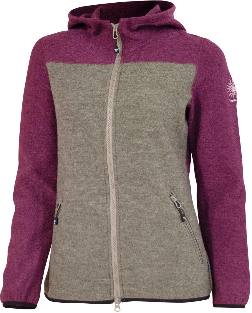 Ivanhoe Of Sweden Zoya Hooded Jacket Dames, Bruin/roze 3 Ivanhoe Of Sweden Zoya Hooded Jacket Dames, Bruin/roze