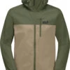 Jack Wolfskin Desert Windjack Heren, Groen/beige