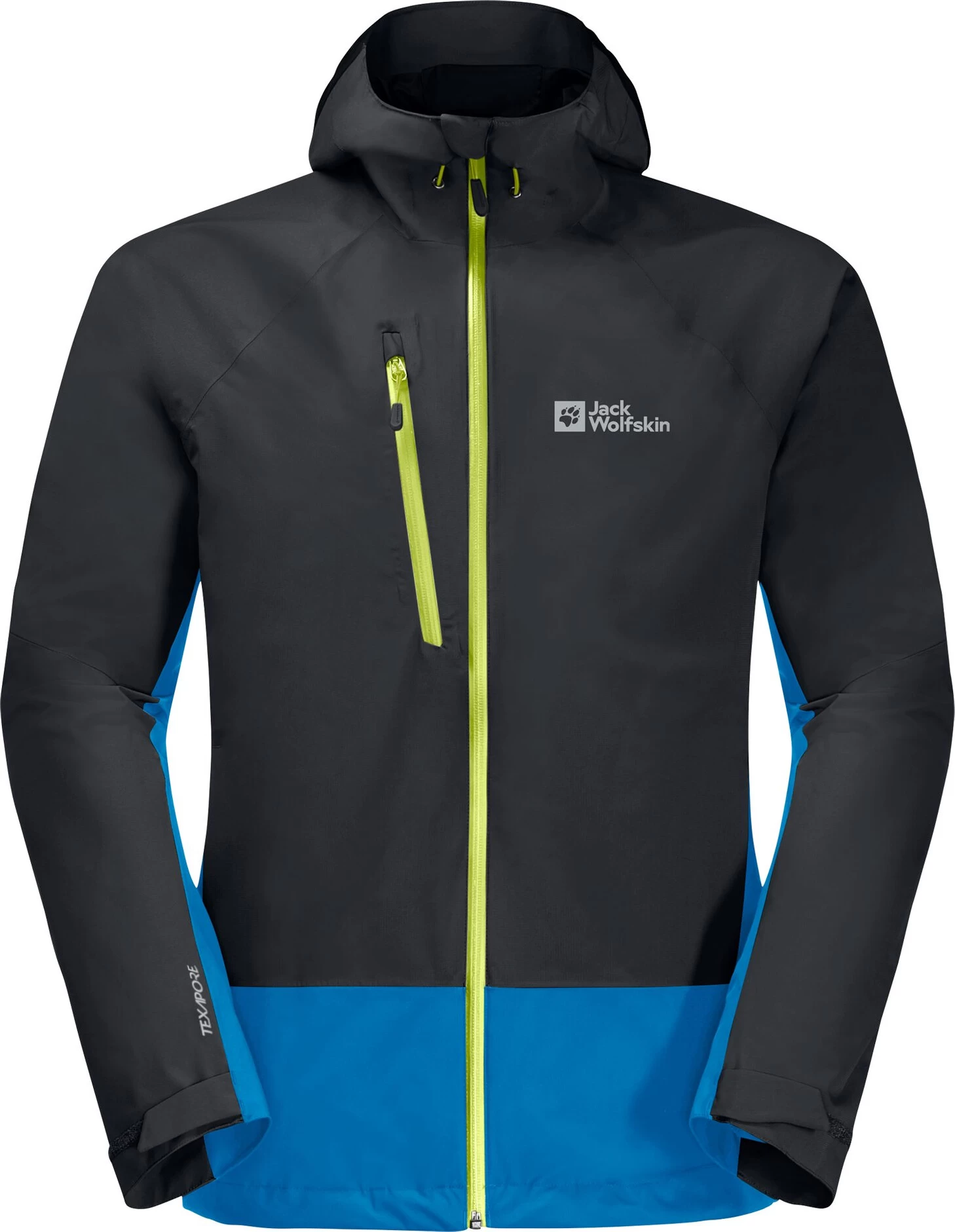 Jack Wolfskin Eagle Peak 2L Jas Heren, Zwart/blauw 3 Jack Wolfskin Eagle Peak 2L Jas Heren, Zwart/blauw
