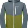 Jack Wolfskin Eagle Peak Jas Heren, Grijs/groen 1 Jack Wolfskin Eagle Peak Jas Heren, Grijs/groen -Winter Mode Winkel jack wolfskin eagle peak jacket men golden cypress 1