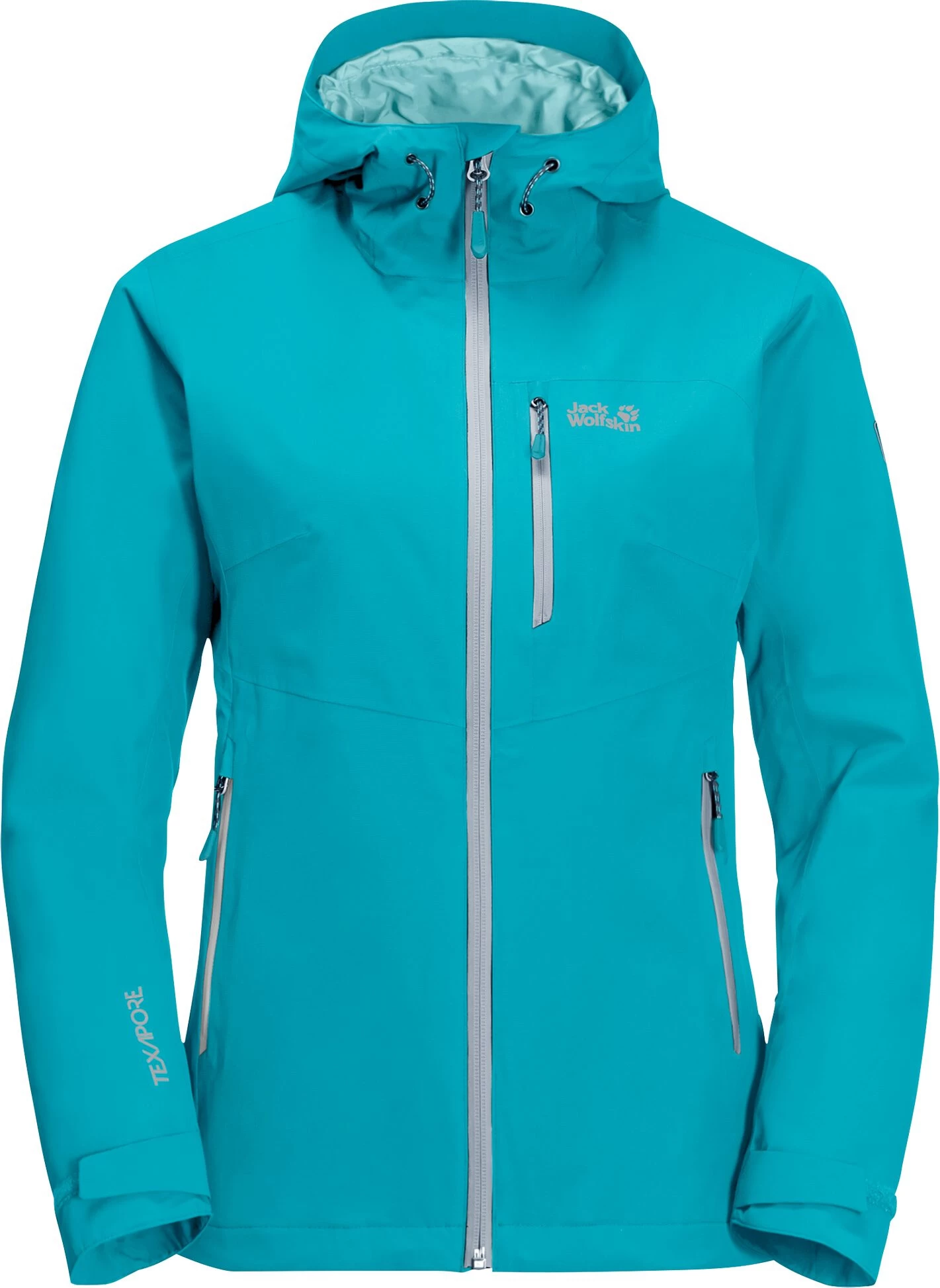 Jack Wolfskin Eagle Peak Jas Dames, Turquoise 3 Jack Wolfskin Eagle Peak Jas Dames, Turquoise