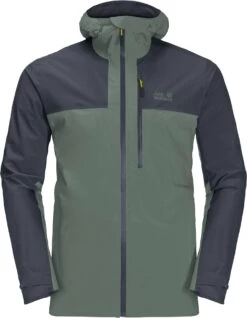 Jack Wolfskin Go Hike Jas Heren, Groen/grijs