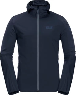 Jack Wolfskin Go Hike Softshell Jas Heren, Blauw