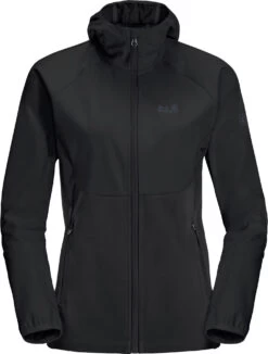 Jack Wolfskin Go Hike Softshell Jas Dames, Zwart