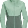 Jack Wolfskin Go Hike Softshell Jas Dames, Groen